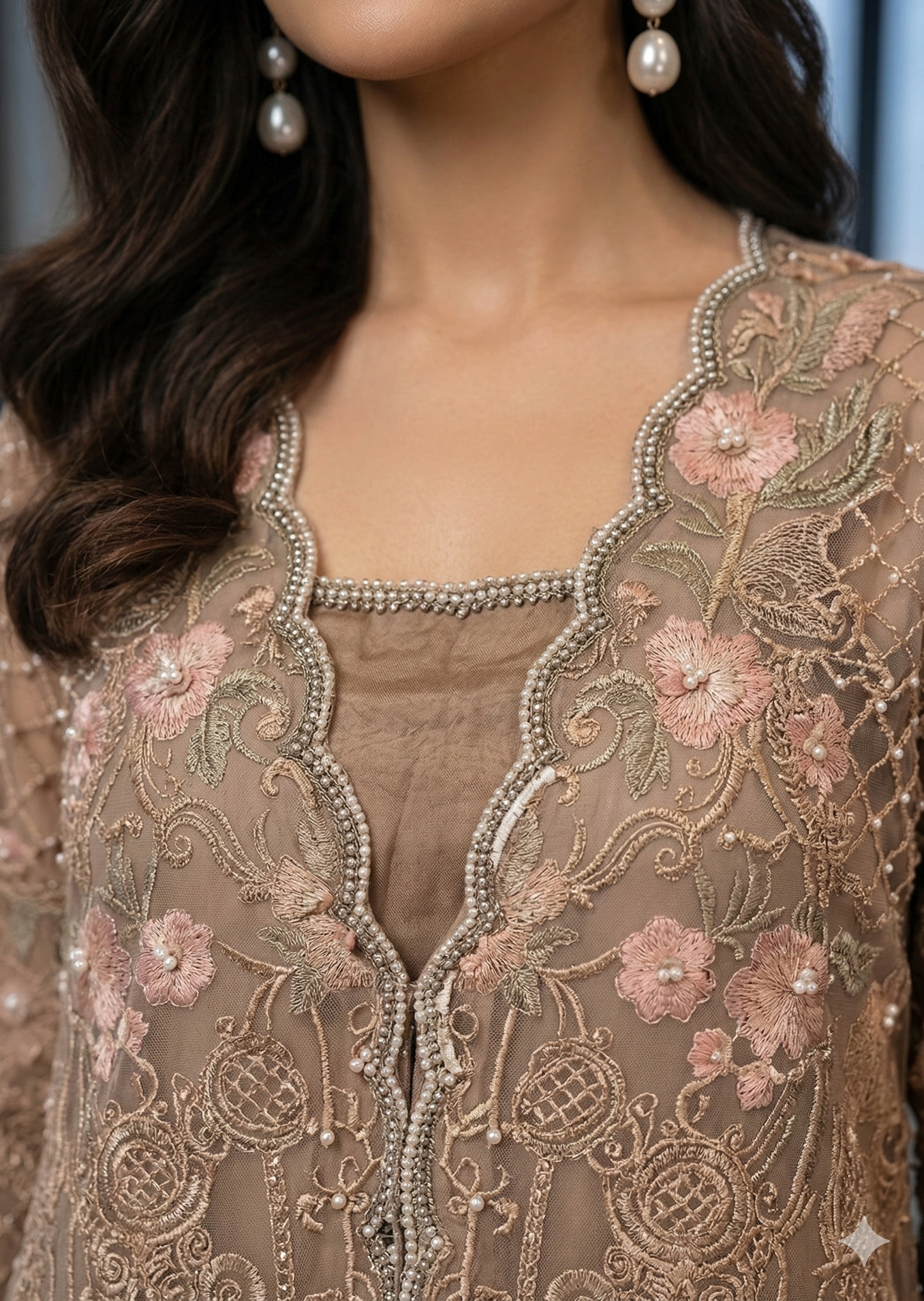 THREADS AND MOTIFS - Rosewood available in sleeveless