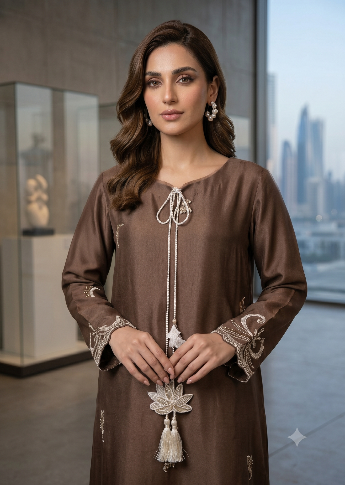 MAHOGANY-Brown kaftan