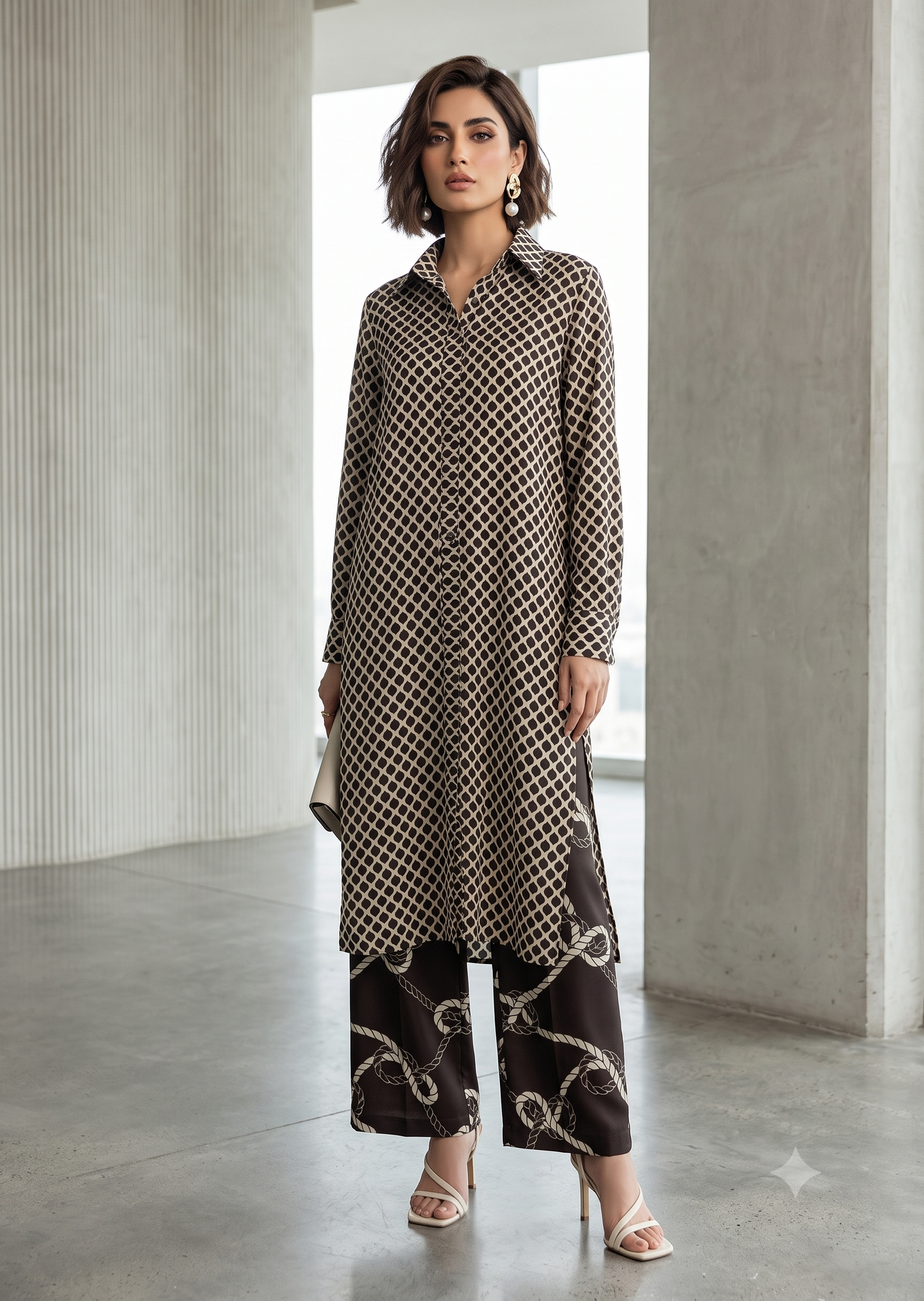 WAJEEHA ANSARI - 2 pc coord set printed