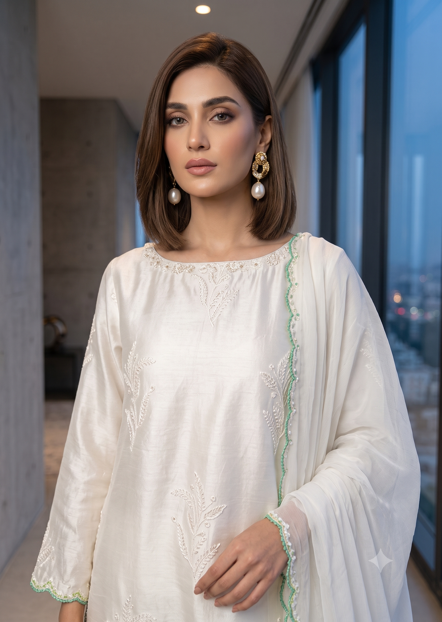 WAJEEHA ANSARI - 3 Piece hand work