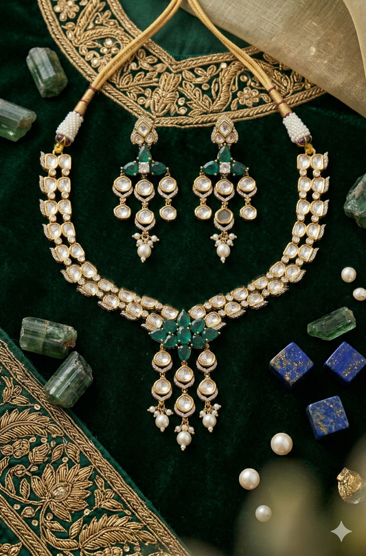 THE BUTTERFLY  - Mirror necklace and earrings set