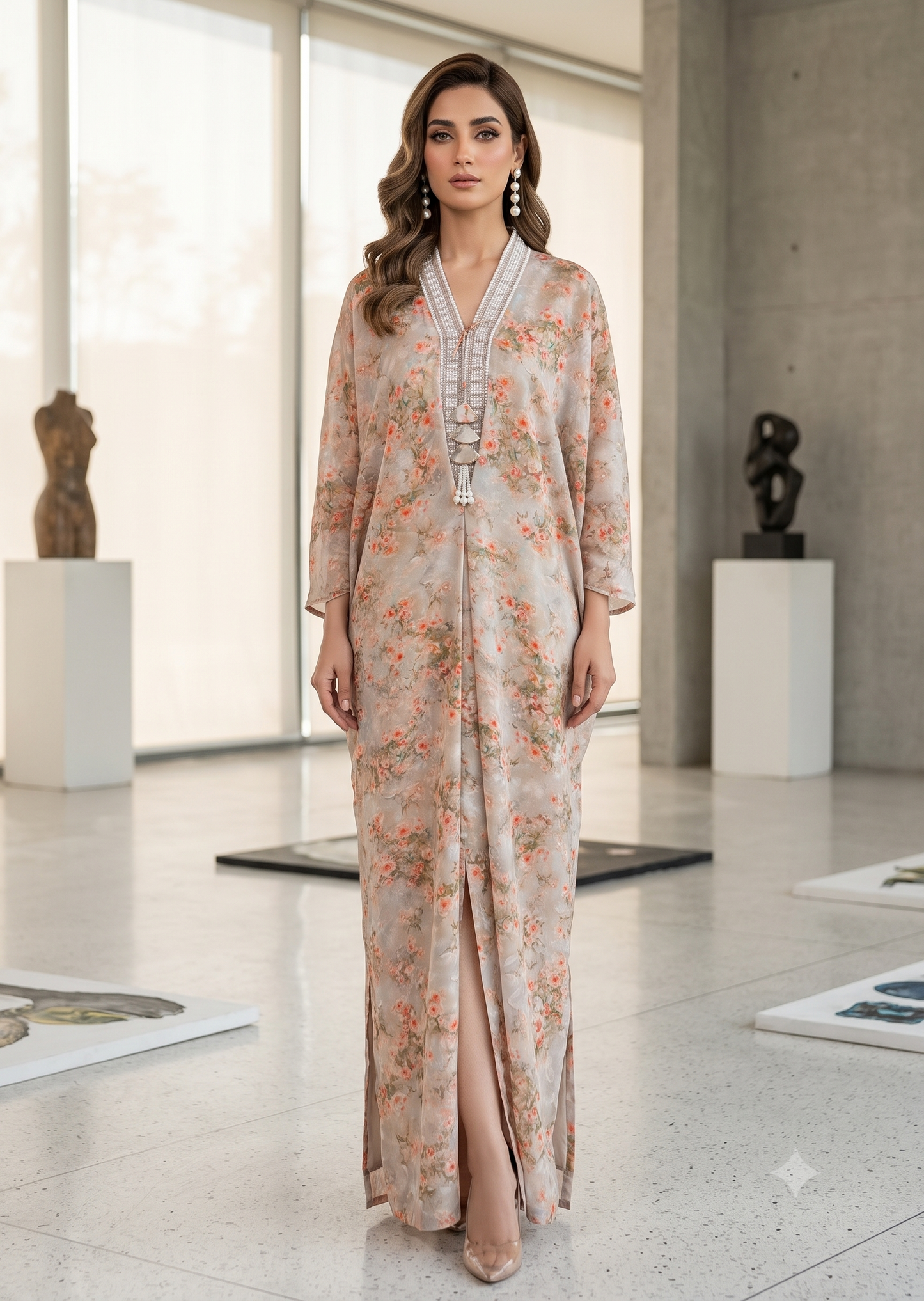 MARIA RAO- Printed kaftan