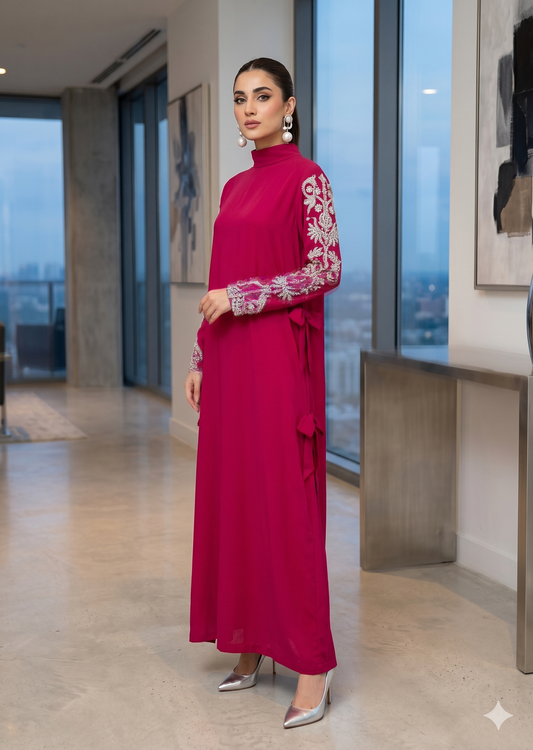 MARIA RAO - Pink sleeves work