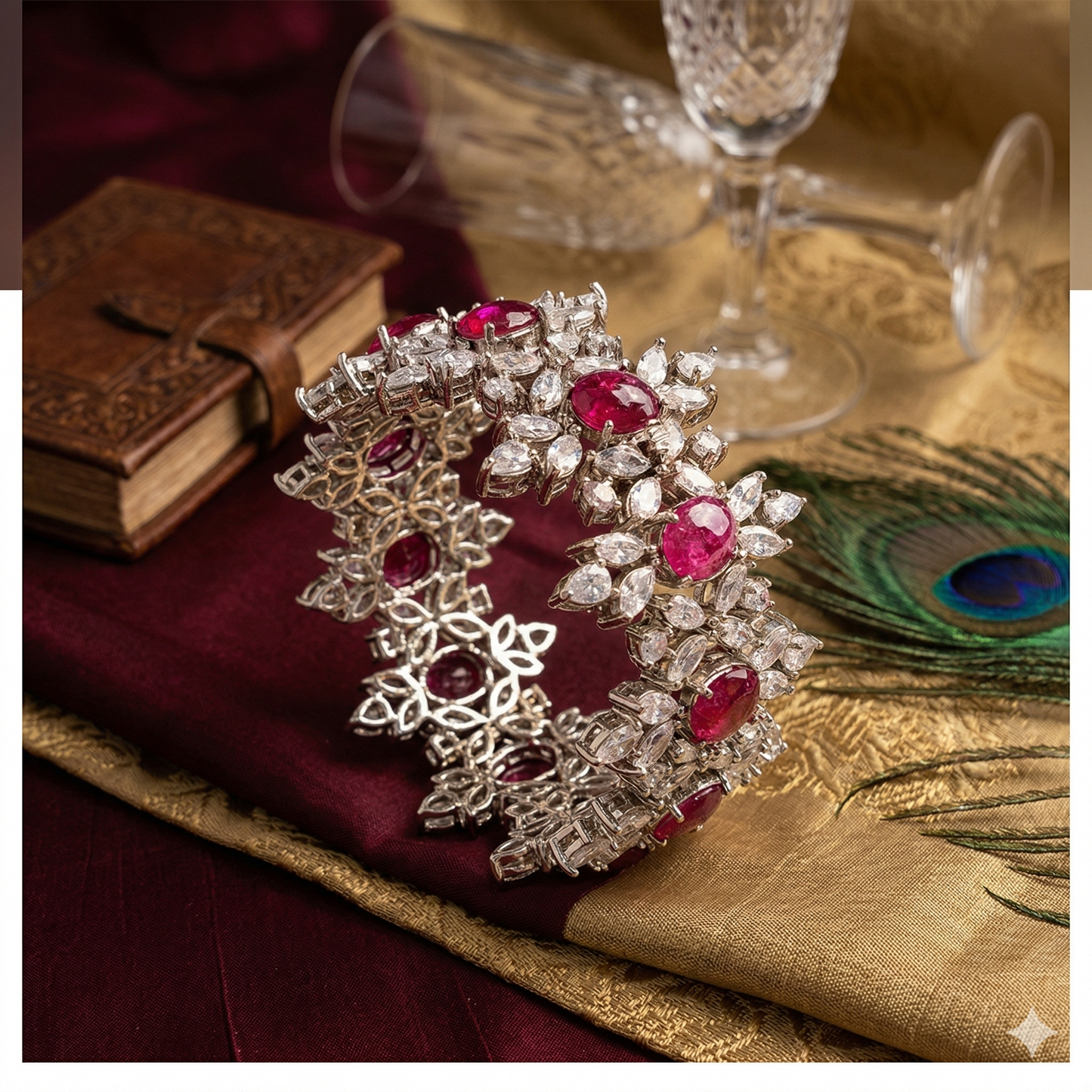 ZAHEEN KAMRAN - Ruby and Sheesh Bangle