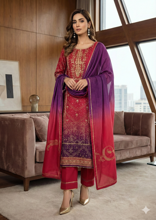 MAHOGANY - Pink shaded Silky