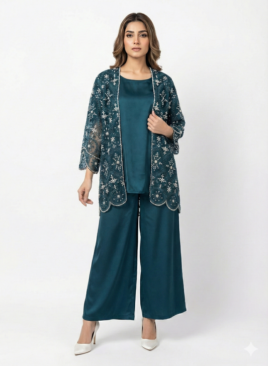 HAFSA MALIK - Jacket Dark Green