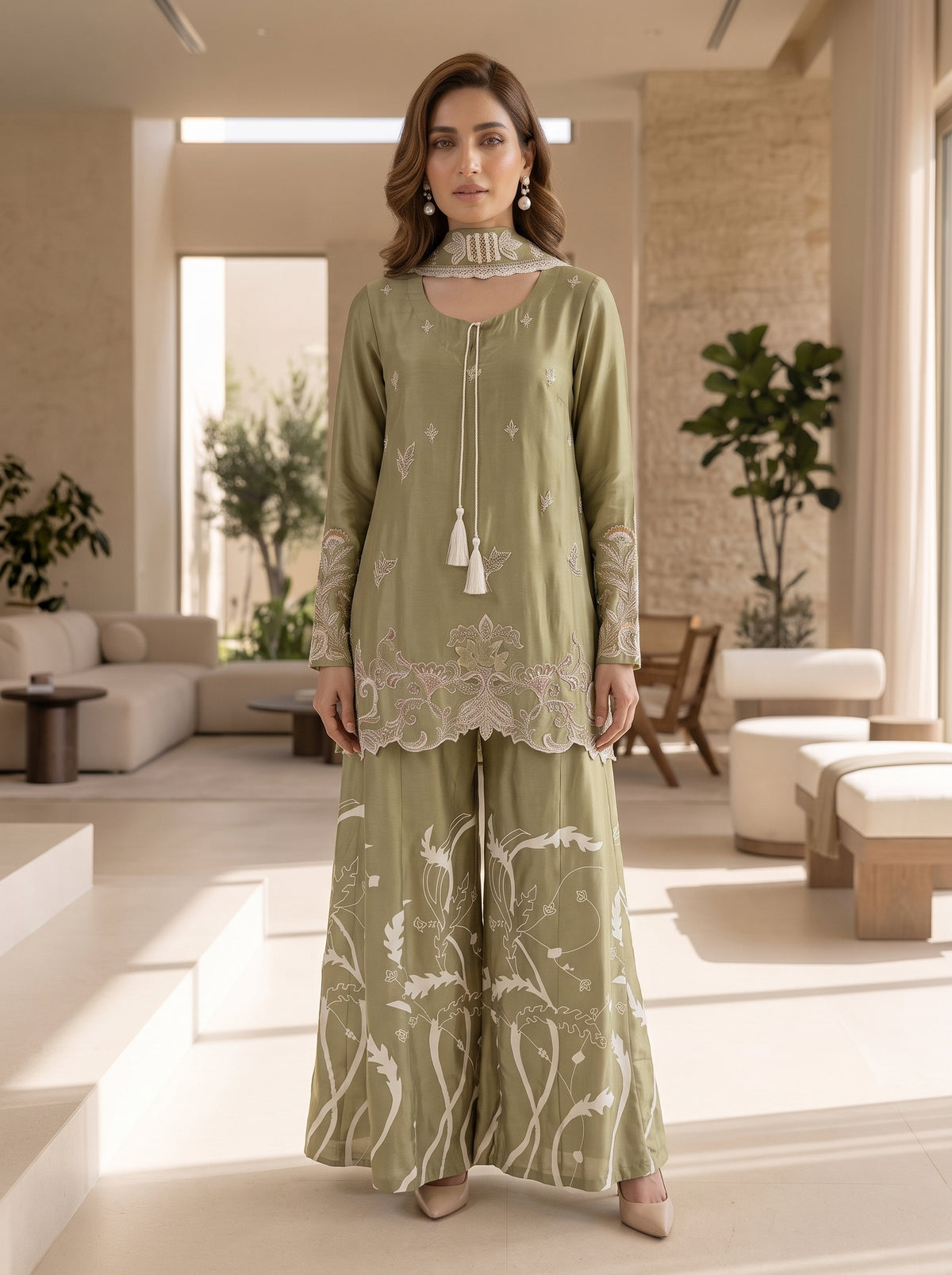 MAHOGANY - Green short shirt  with flappe