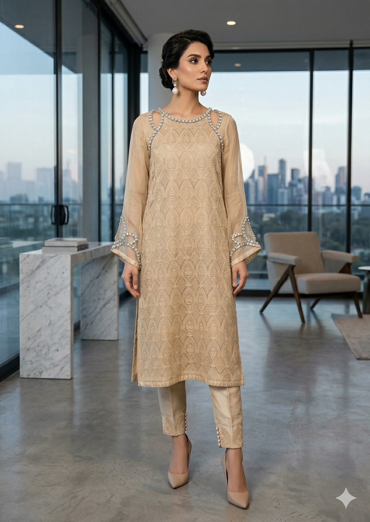 ERAM SHEIKH - Gold emb sequence