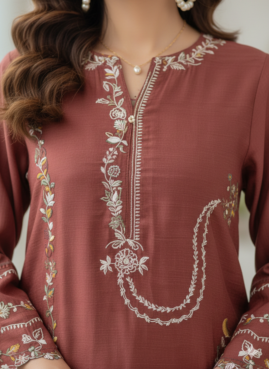 ZABRIC BY ZULEKHA AND SANA - Pink Floral