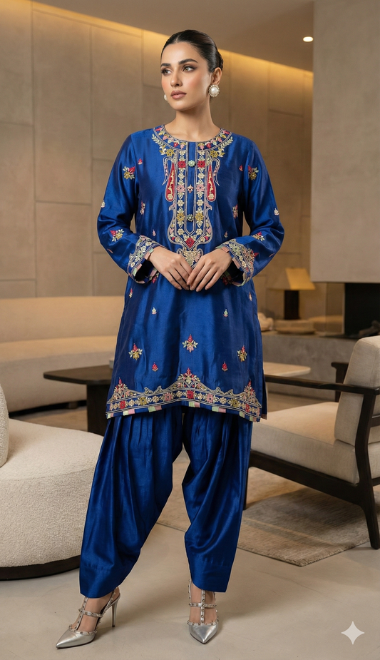 SAMMY K- Blue With Small Floral