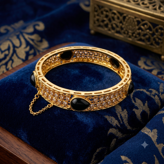 ZAHEEN KAMRAN -  Bangles with blue stone