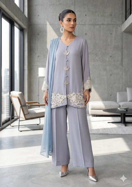 WAJEEHA ANSARI -  The Slate Blossom Set
