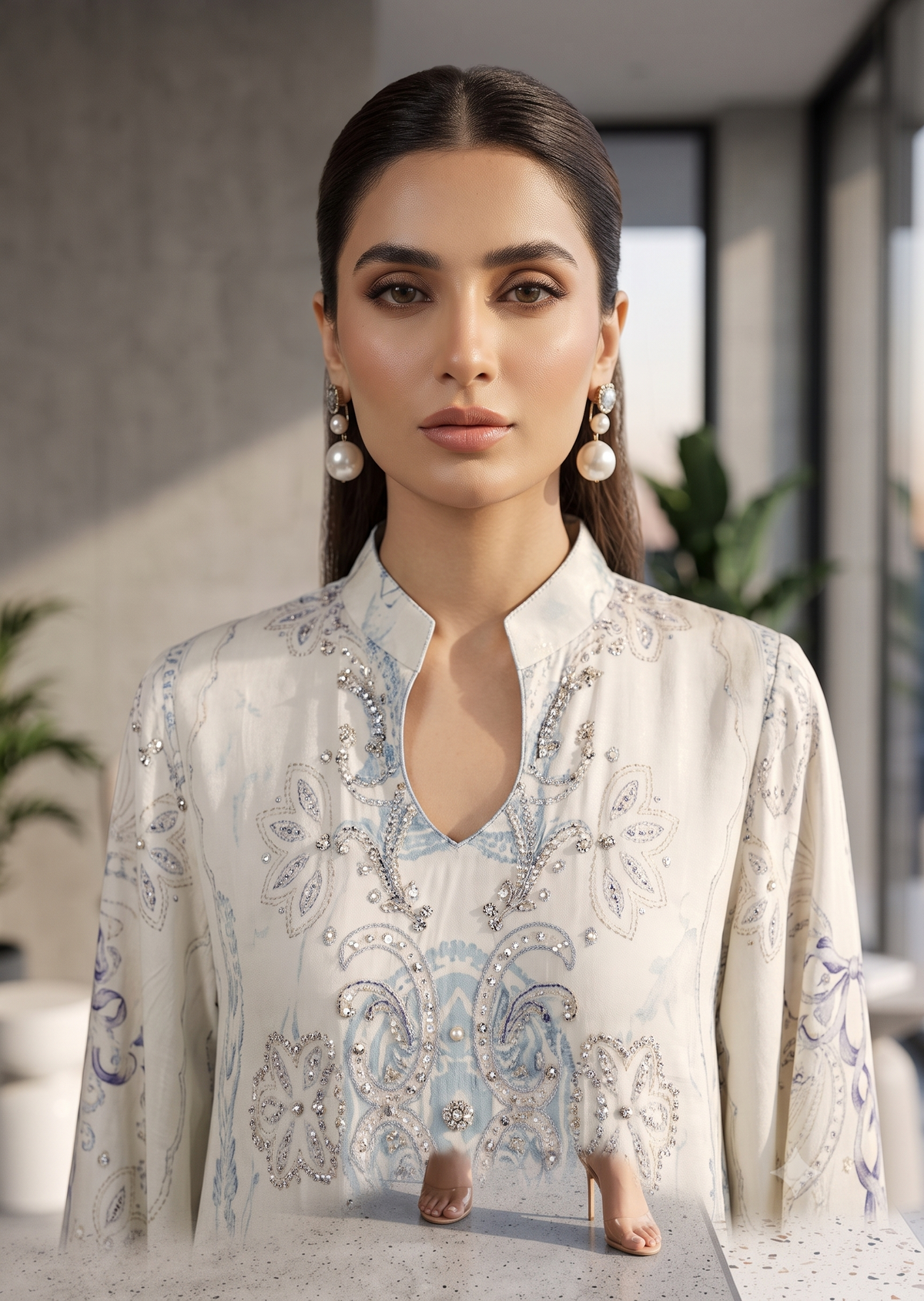 FARAH ZUBAIR - Silk Kaftan