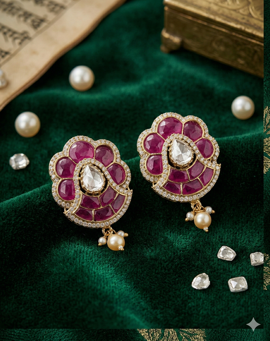 THE BUTTERFLY EFFECT - Plum Earrings