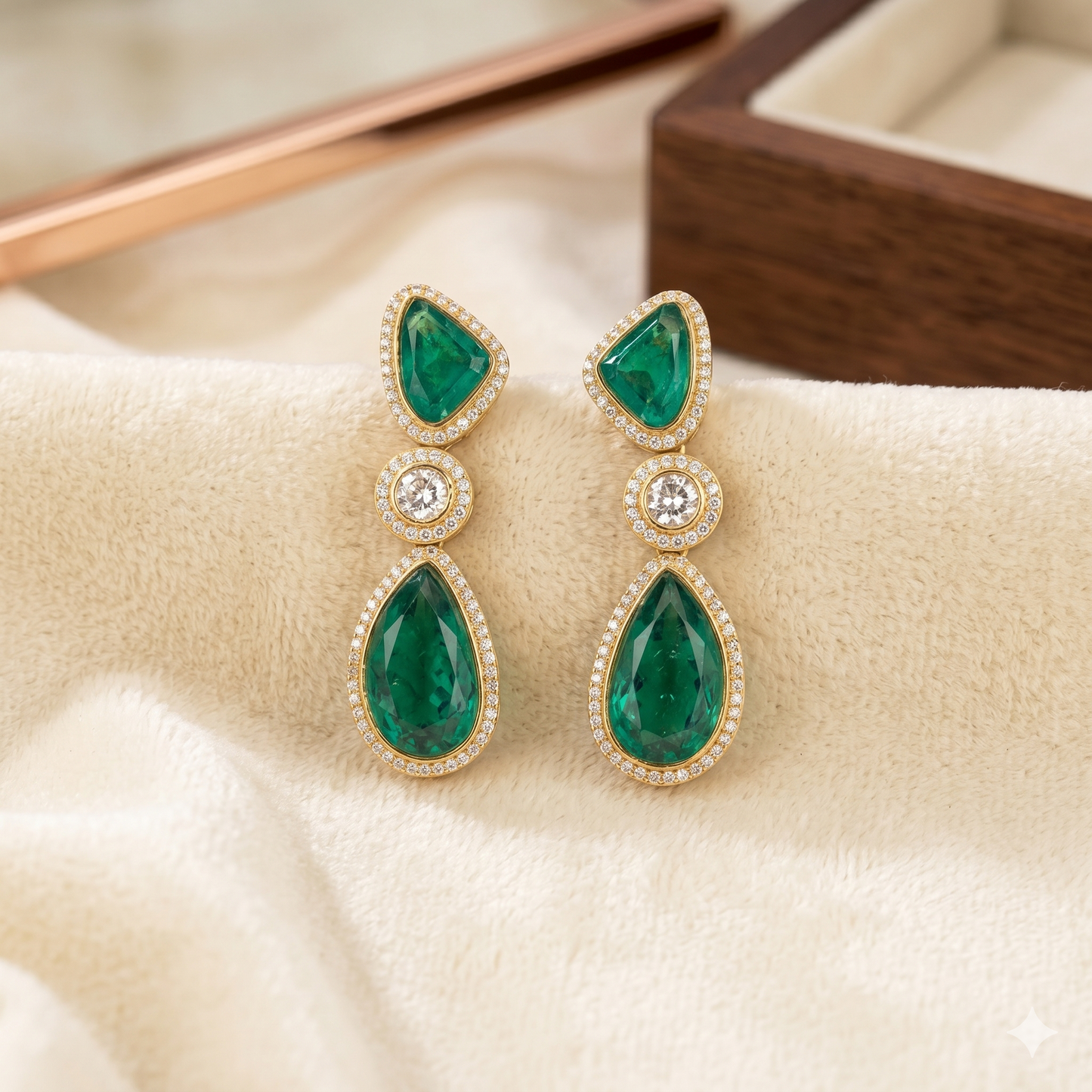 THE BUTTERFLY EFFECT - Green earrings
