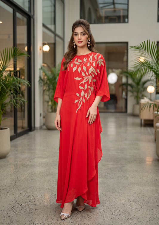 MARIA RAO - Orange beige emb