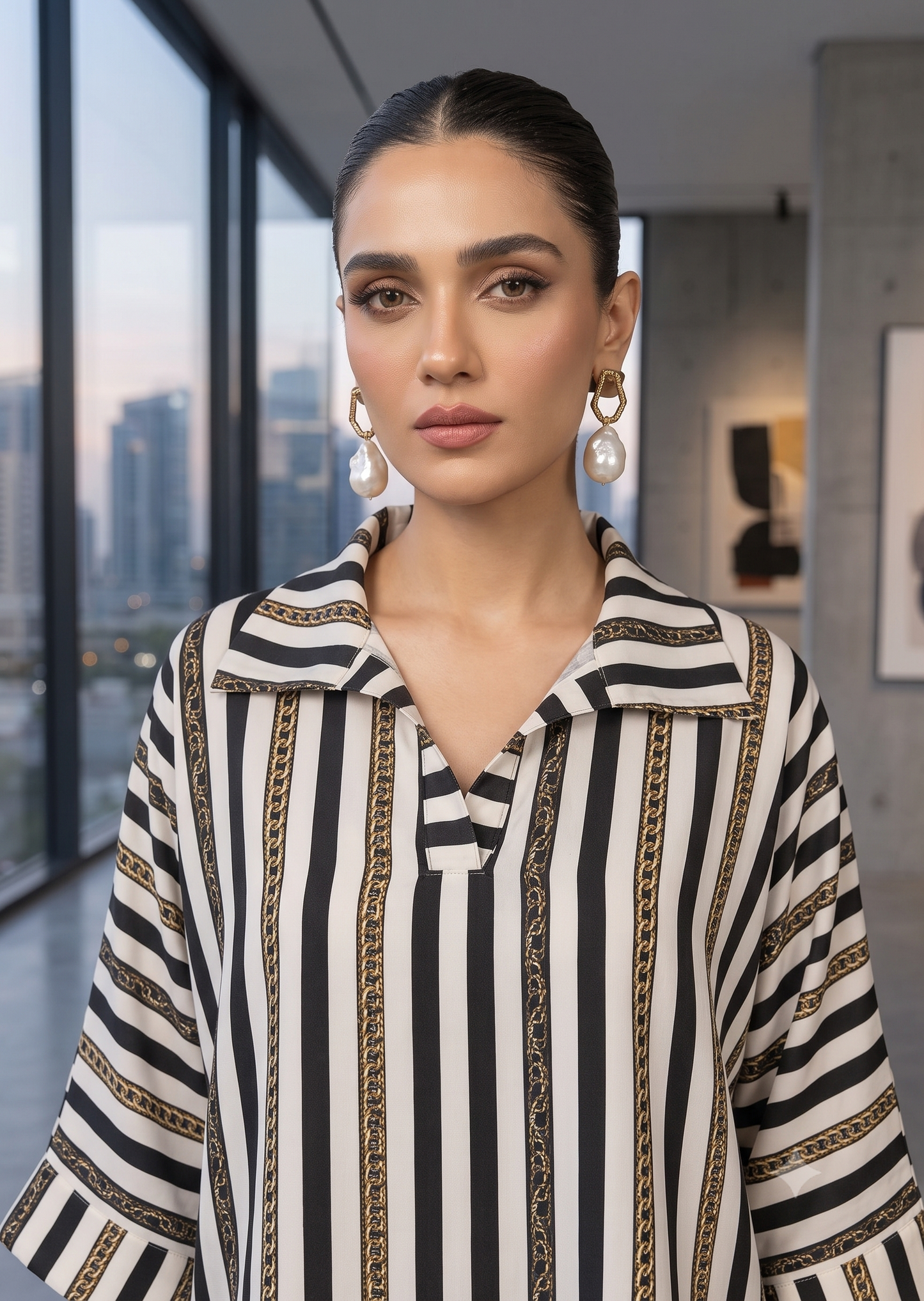 MARIA RAO- Stripes cord set