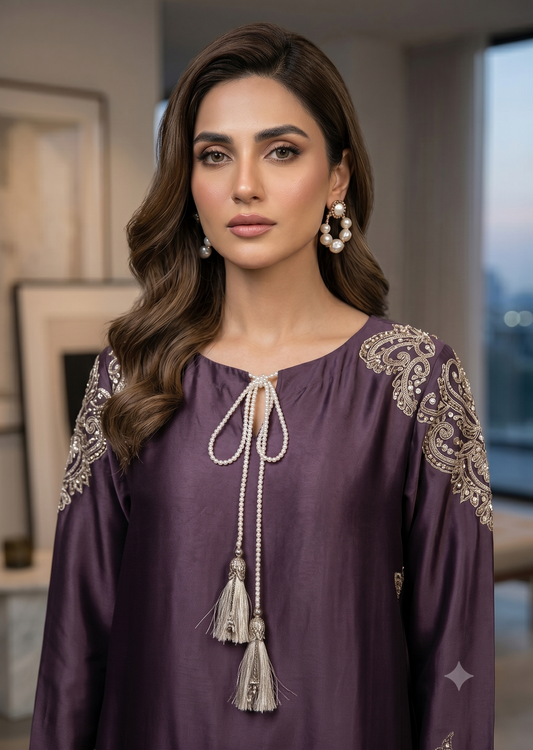 MAHOGANY-Purple kaftan
