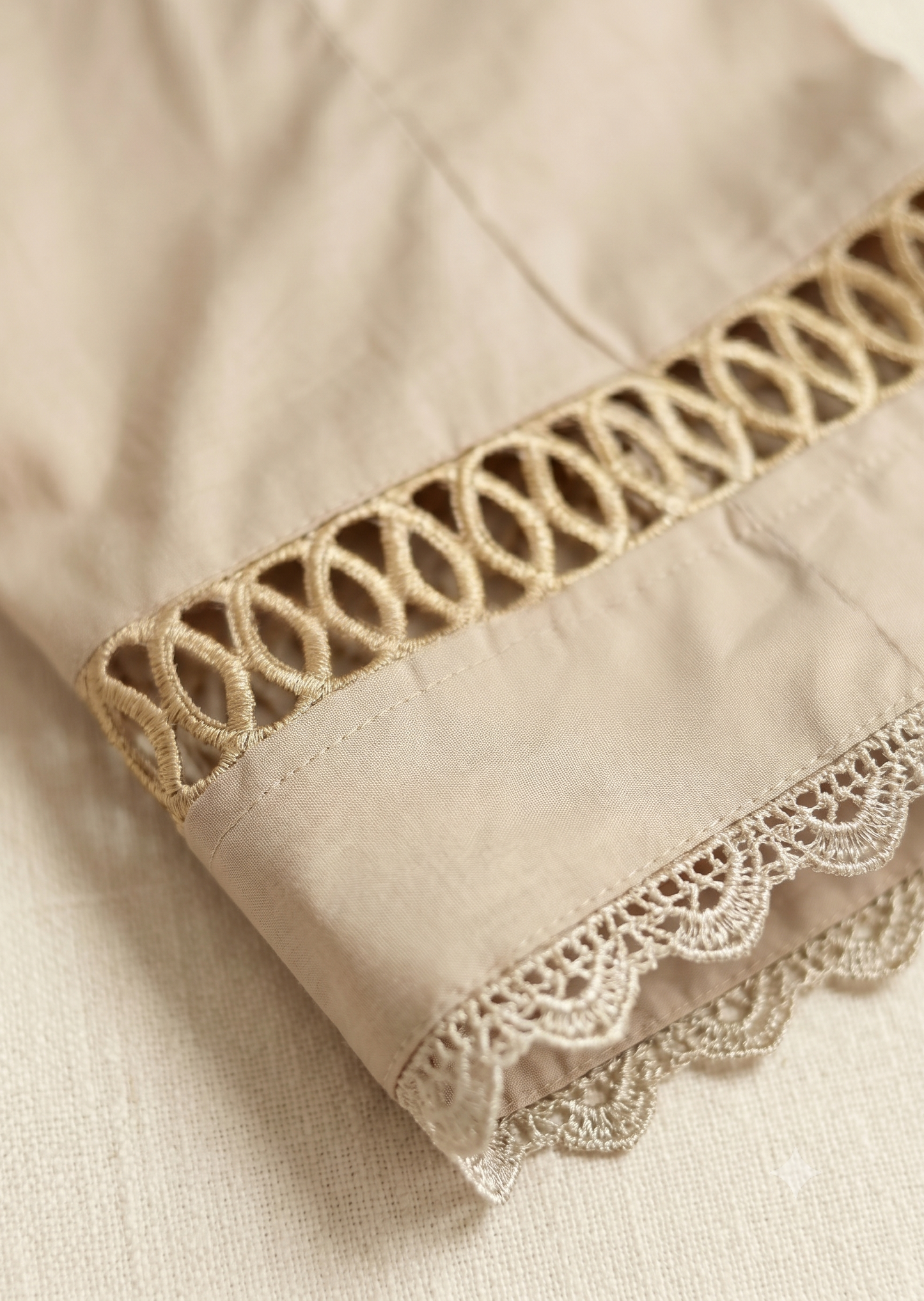 SABEEN MANEKIA - Tuscan Beige Lace pant