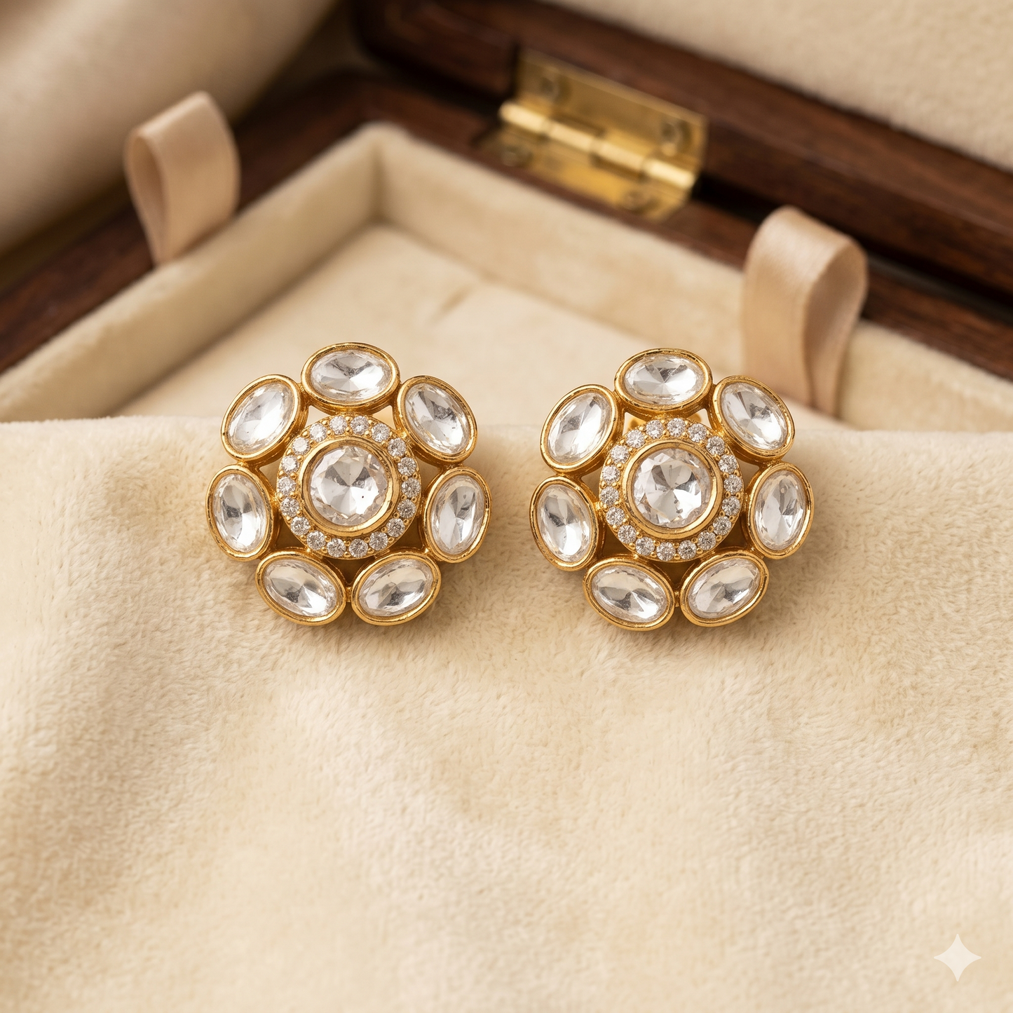 THE BUTTERFLY EFFECT - Circle stud earrings