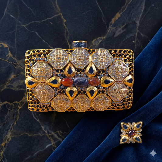 ZAHEEN KAMRAN - Sapphire Clutch