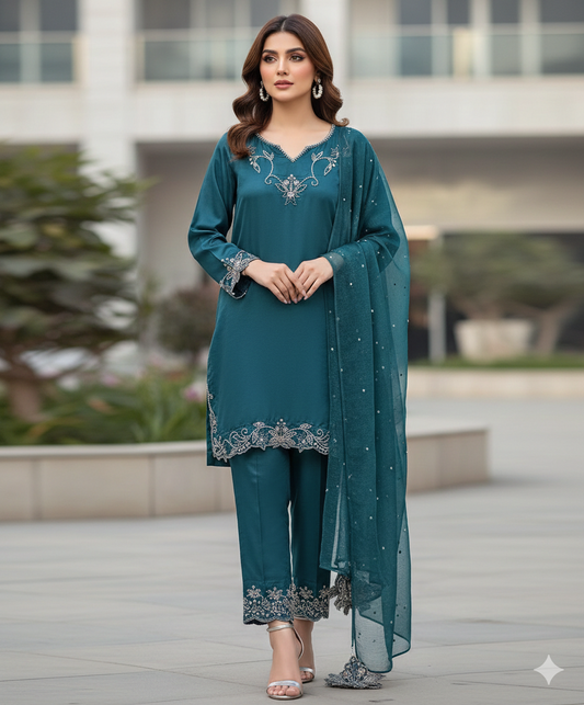 HAFSA MALIK - Aqua teal