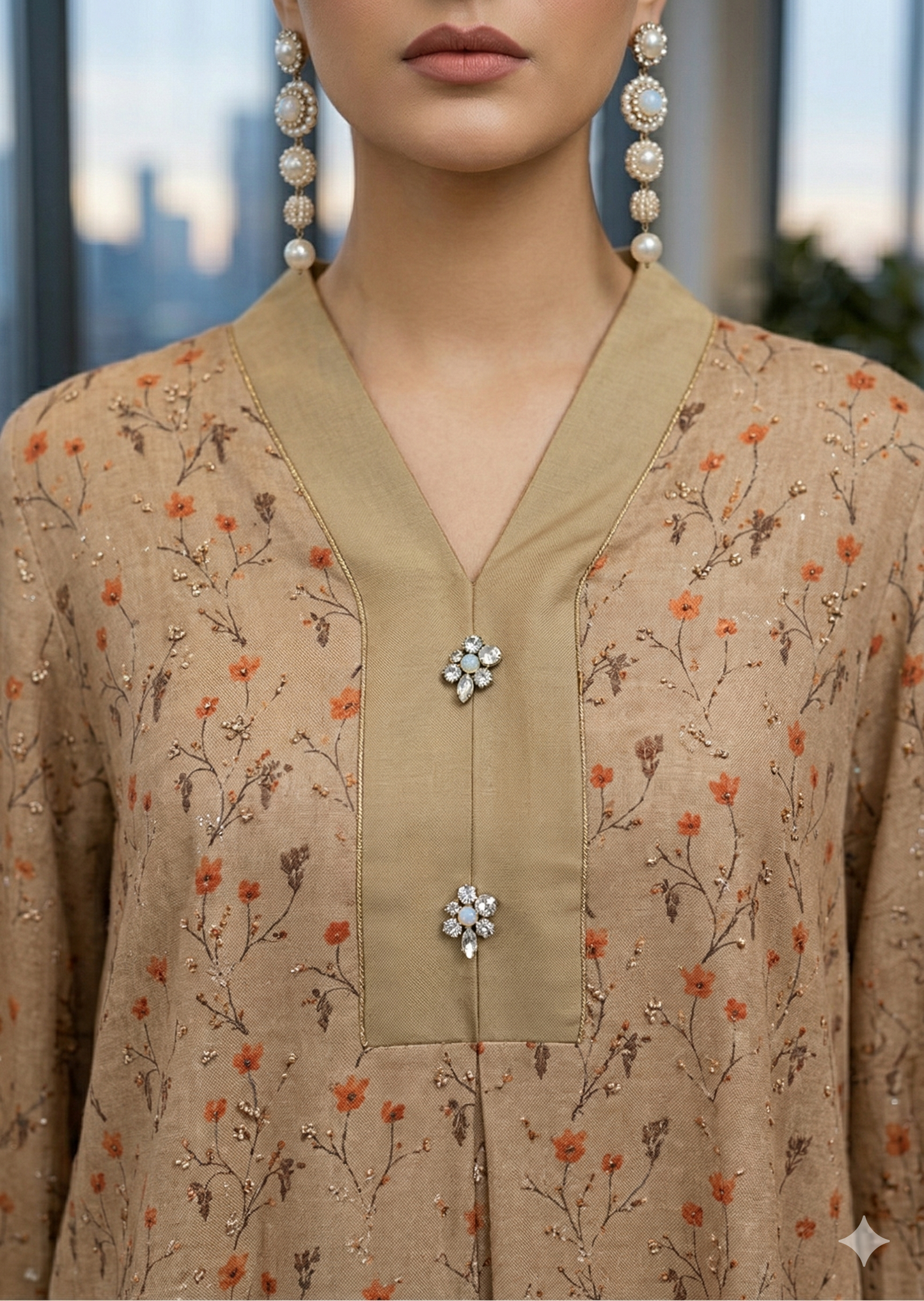 ERAM  SHEIKH - Amber Flora Co-ord