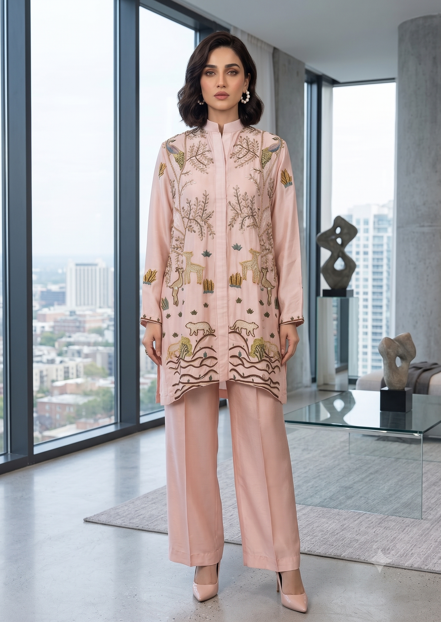 WAJEEHA ANSARI- 2 Piece full sequence