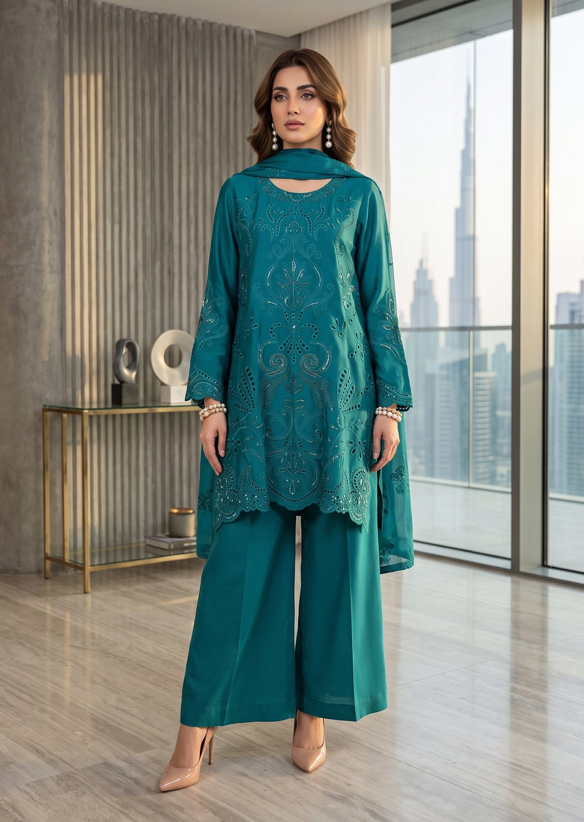 ASHJAIN SAFWAN`- Short shirt emerald green
