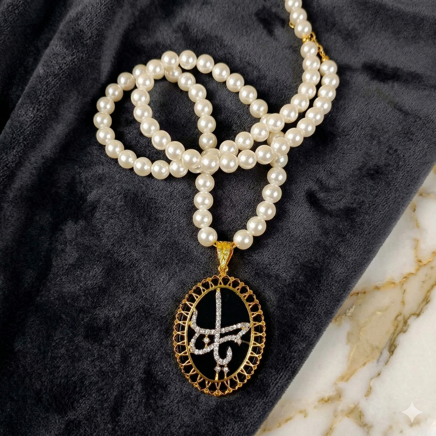 ZAHEEN KAMRAN - Black Oynx Mala