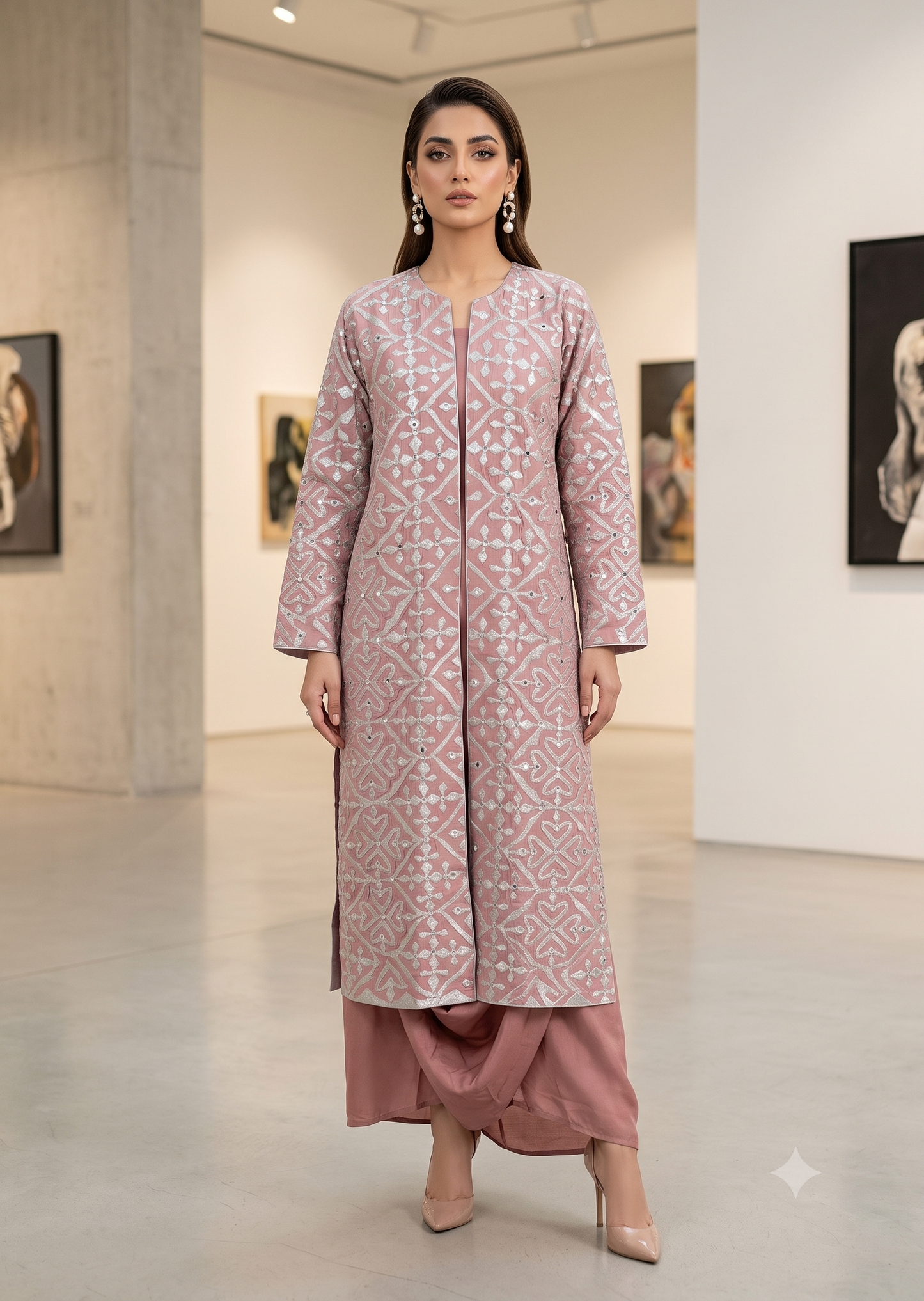 ASHJAIN SAFWAN - Pink ralli jacket silver