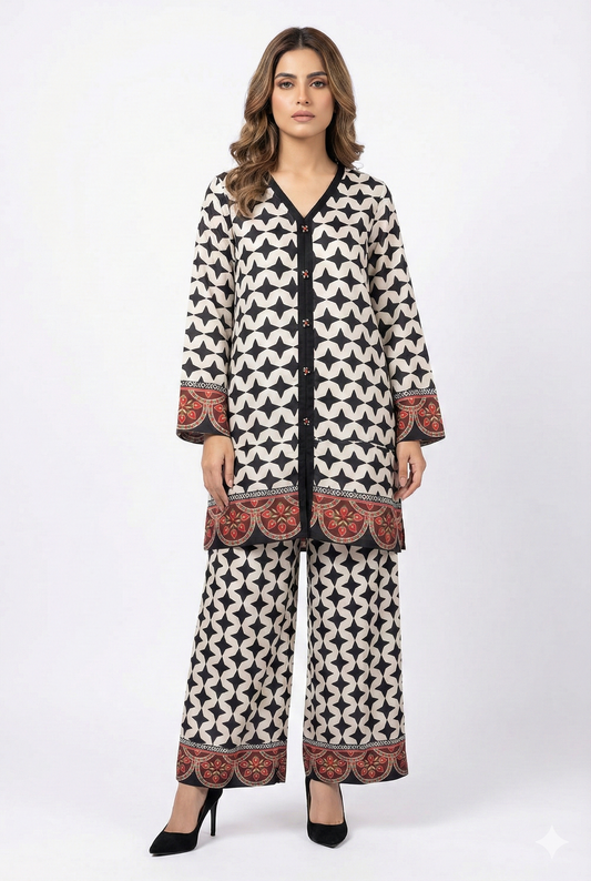 HAFSA MALIK - Printed Co-ord