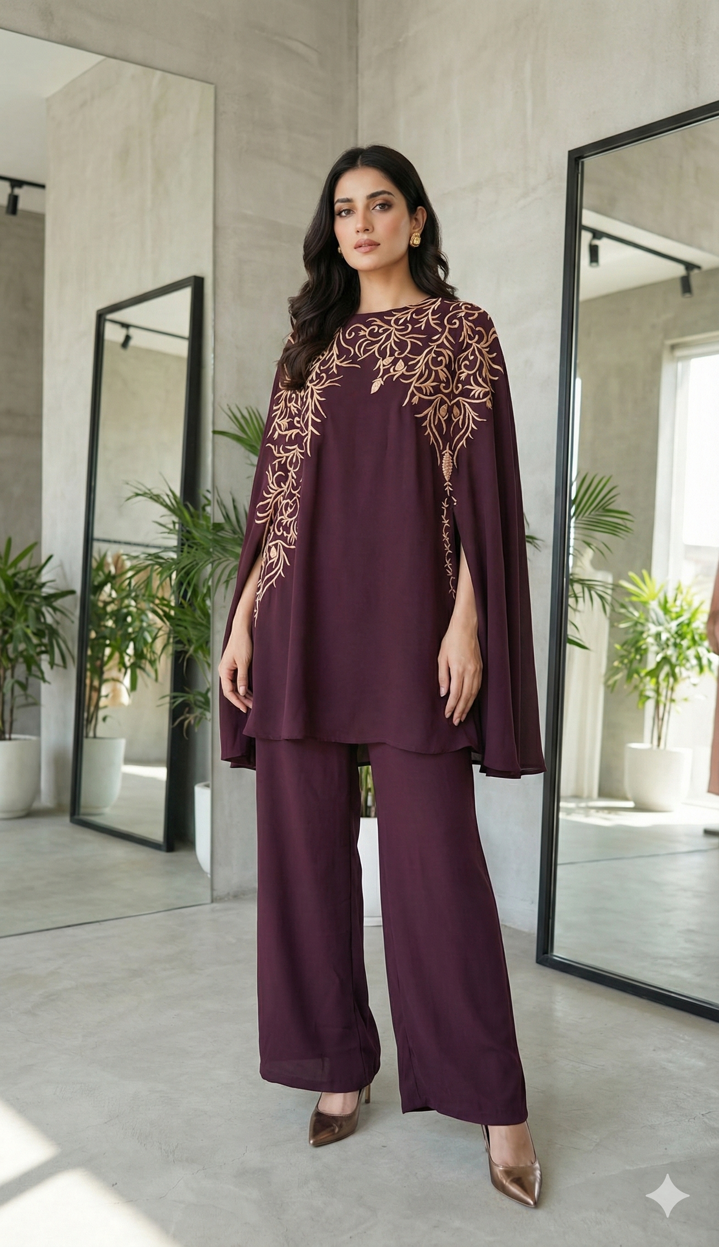 MARIA RAO-Purple copper emb