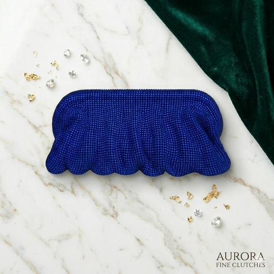 DAHLIA BY SEHAR ZAFAR - Blue Stone Clutches