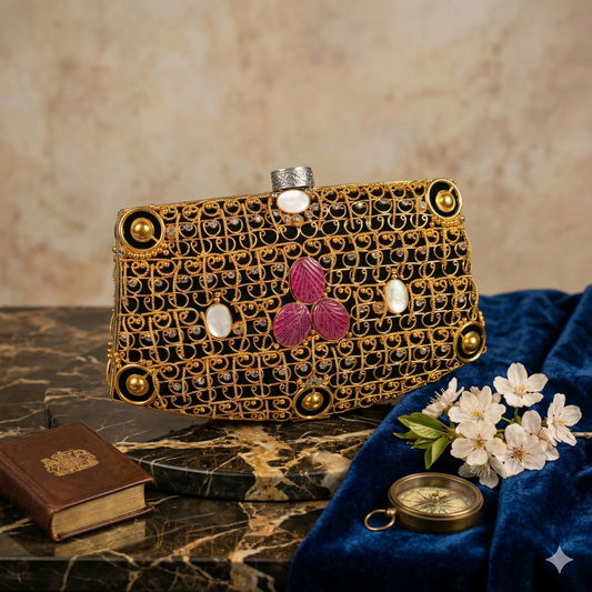 ZAHEEN KAMRAN - Feroza Clutch