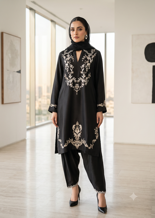 MAHOGANY - Black with white printing