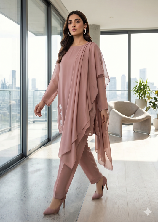 WAJEEHA ANSARI -  Mauve Cascade