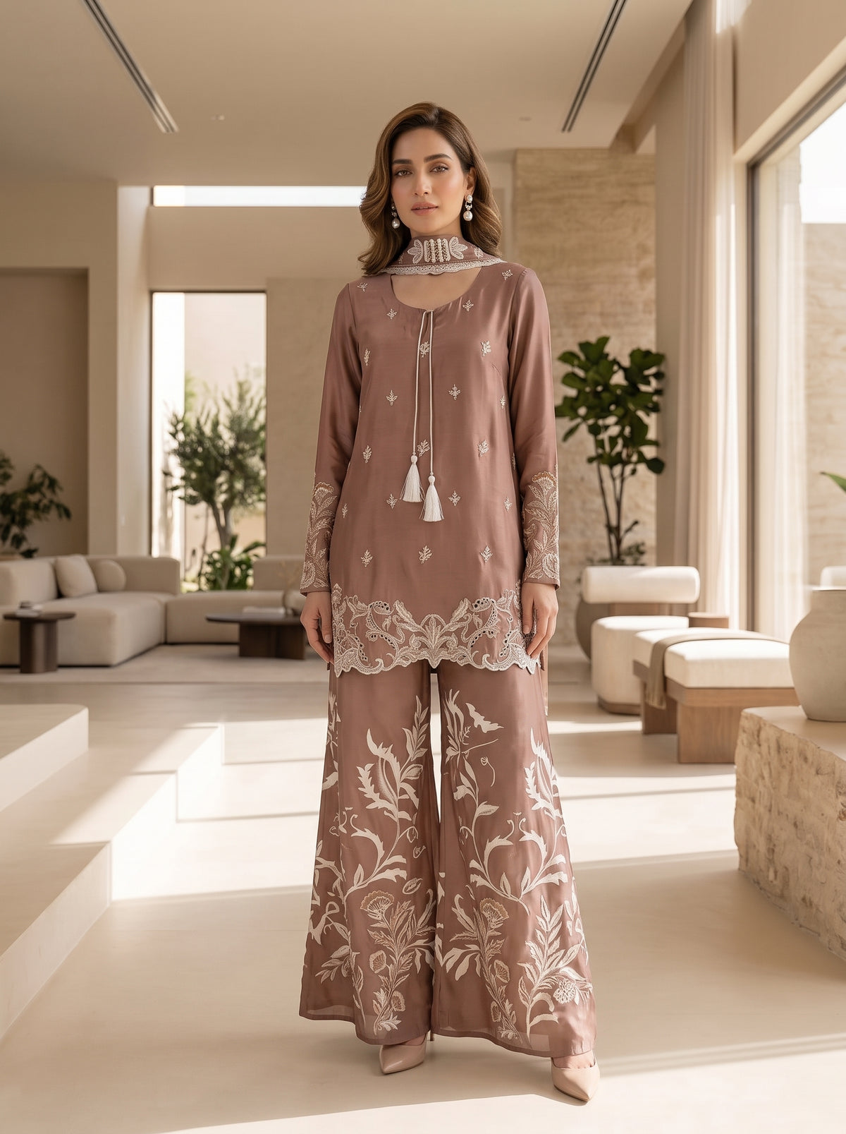 MAHOGANY - Coral flappe short shirt