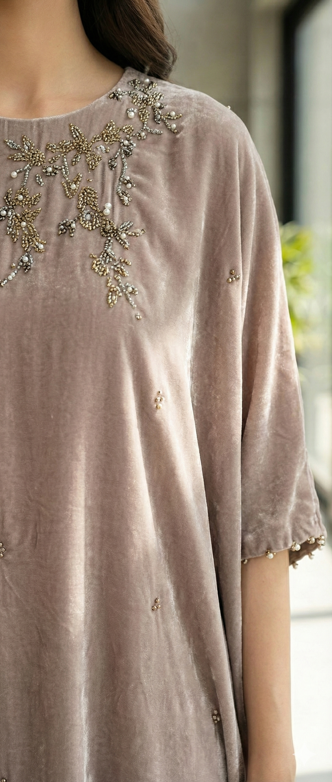 ERUM KHAN-  Velvet brown