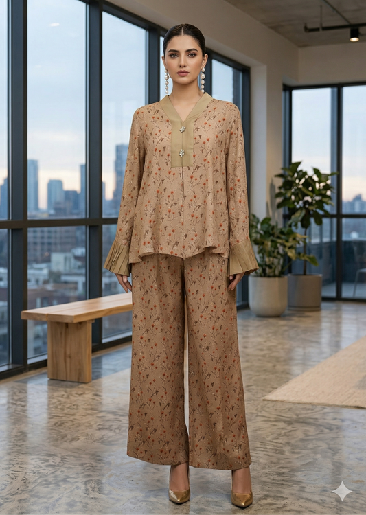 ERAM  SHEIKH - Amber Flora Co-ord
