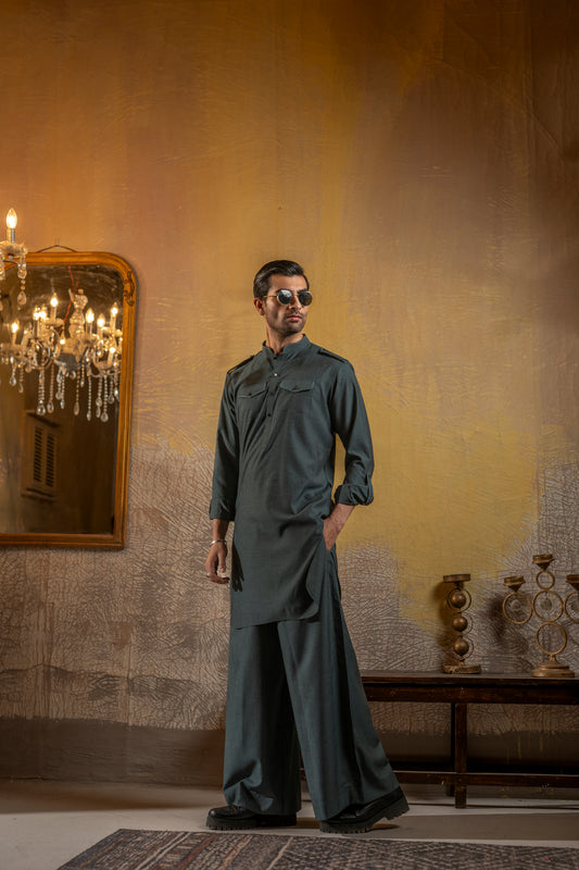 KUNZUL CHANNAR - Ice blue farshi
