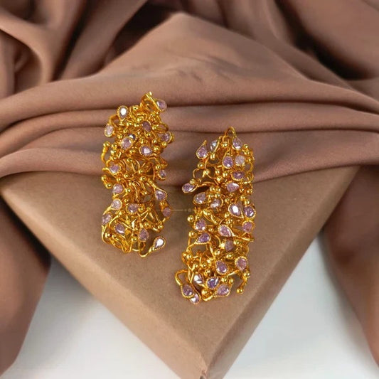ZAHEEN KAMRAN - Amethyst Earrings