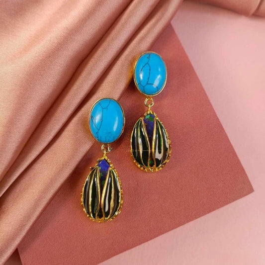 ZAHEEN KAMRAN - Feroza Earrings