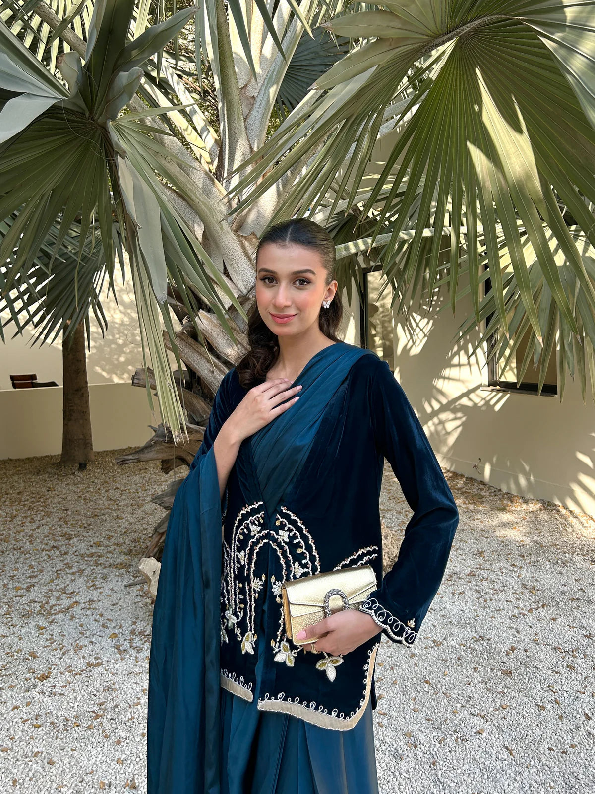 ZABRIC BY ZULEKHA AND SANA-Elara Teal Green