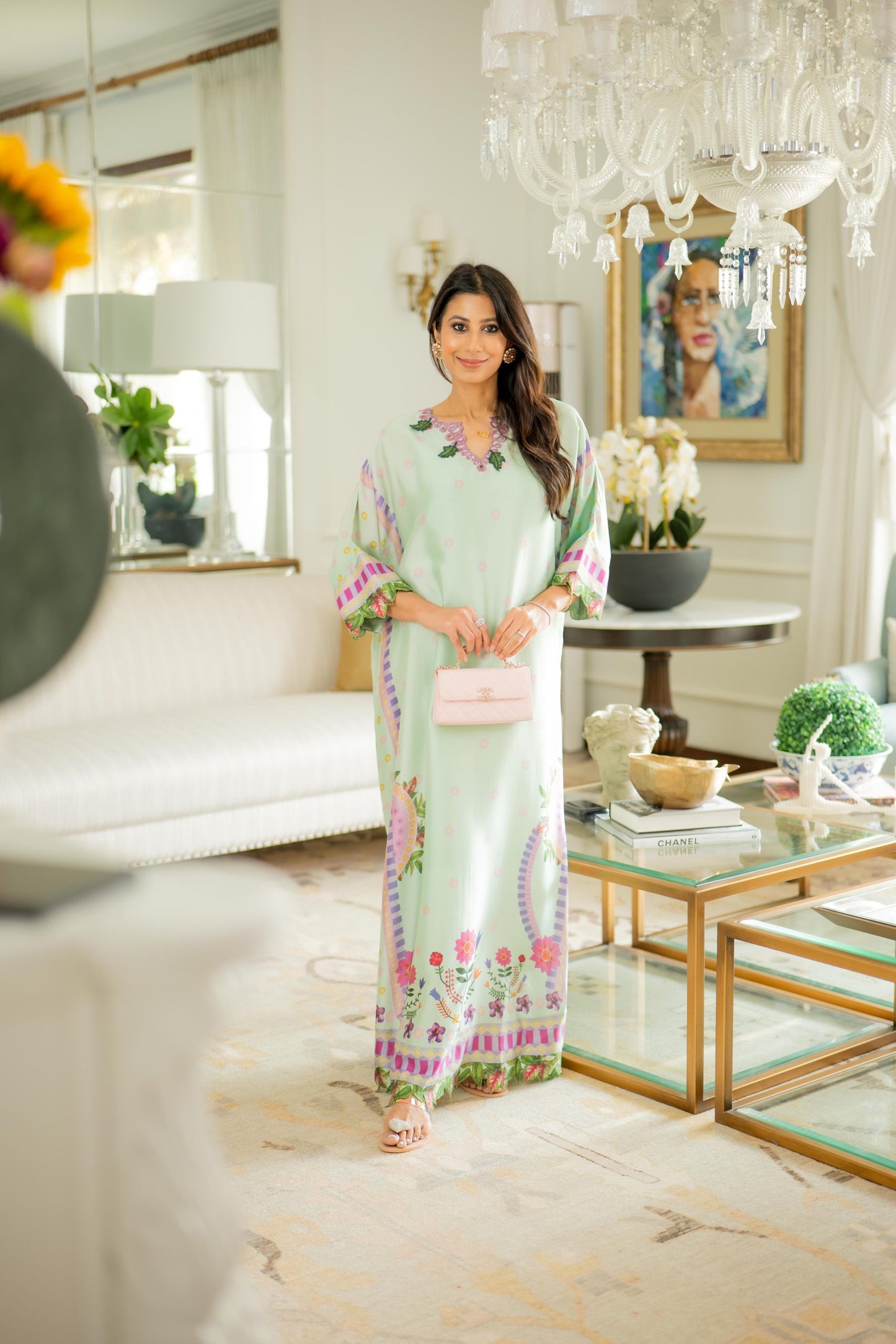 KARISHMA TALREJA- Mint kaftan