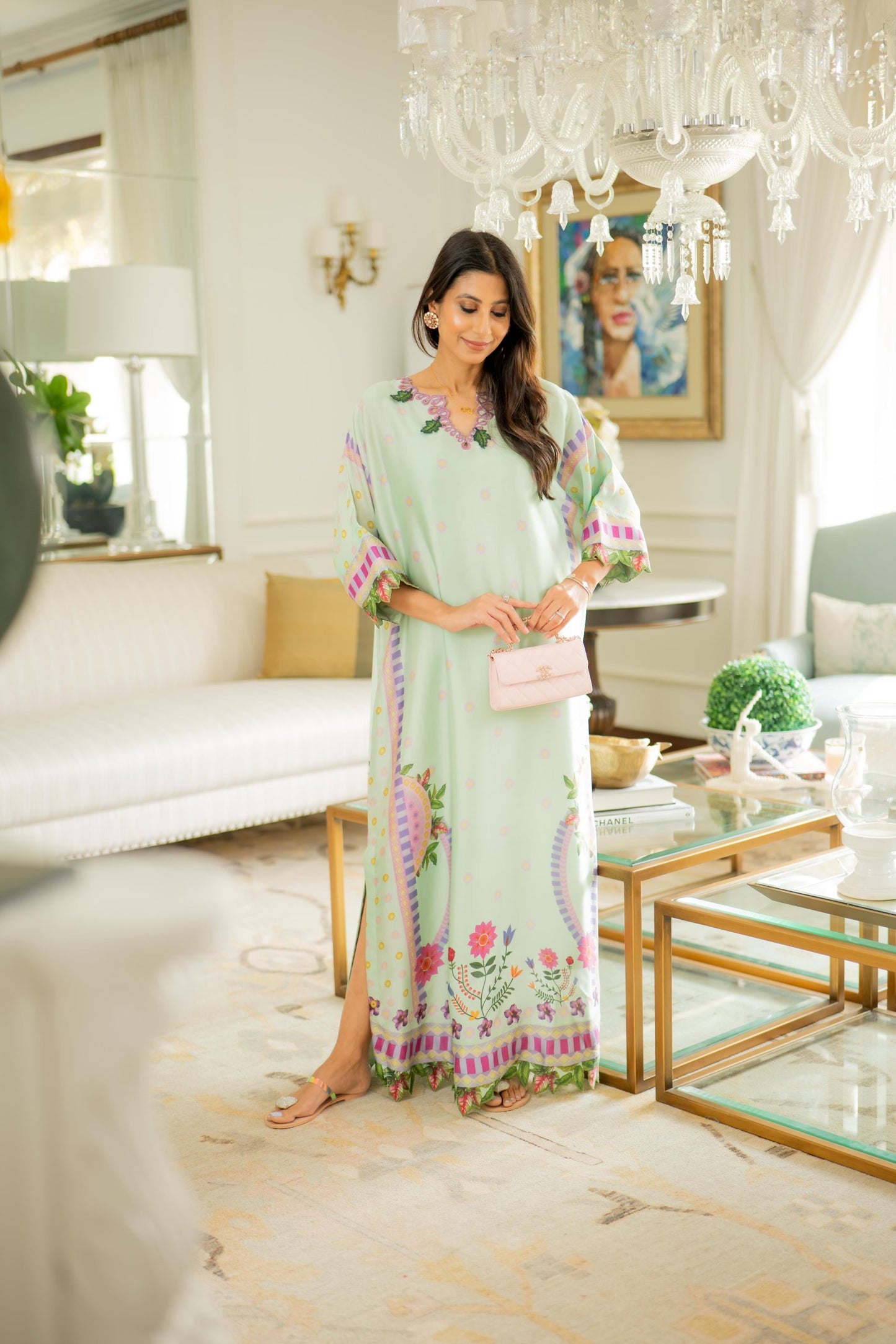 KARISHMA TALREJA- Mint kaftan