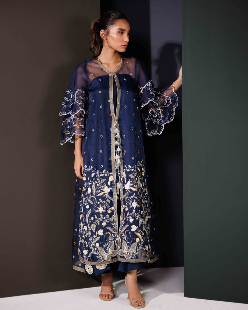 ALEENA FAREENA - Zohra Navy Blue