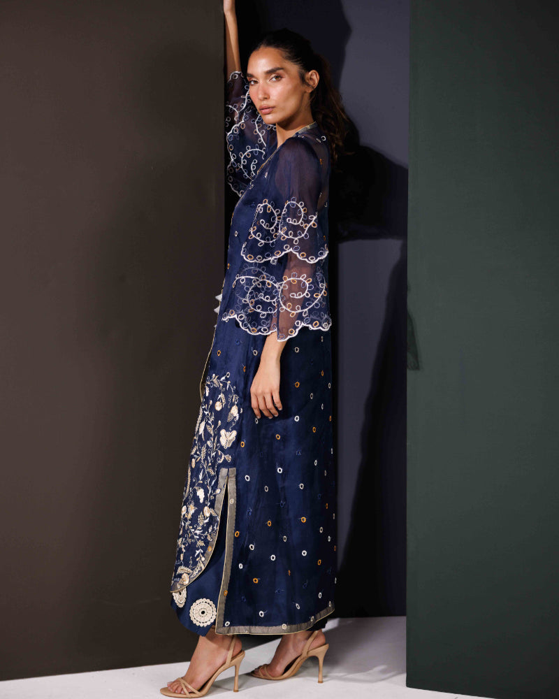 ALEENA FAREENA - Zohra Navy Blue