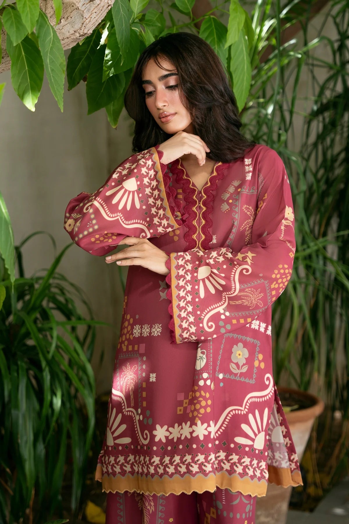 ZURI BY ZAINAB- Maroon