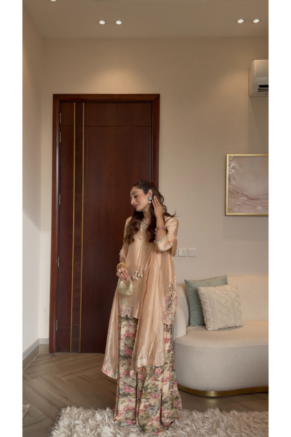 AMNA IQBAL - Zoe peach floral